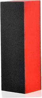 BAZEITFLOW 10Pcs Sided Nail Files Washable Nail Buffers for Professional Nail Care Durable Sanding Blocks Black Red for Nail Art Learners and Enthusiasts
