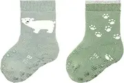 [Sterntaler] Unisex ABS Crawling Socks DP Polar Bear