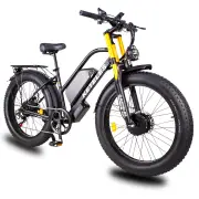 [USA DIRECT] KETELES XF4000 Electric Bike 48V 23AH Removable Battery 1000W*2 Dual Motors 26inch Tires 90KM Max Mileage 2