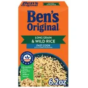 Long Grain Rice and Wild Rice Fast Cook Rice 6.2 OZ Box Pack of 12