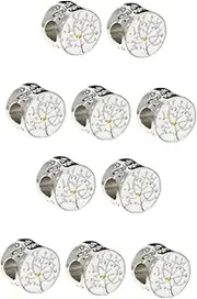 ifundom 10 pcs Beaded Heart Bracelet Loose Bead Beads and Charms wrap Bracelets for Women Stack Bracelets for Women Pendants Mama Jewelry Alloy Jewelry Charm Miss White Bracelet Beads Love