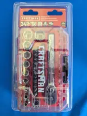 Craftsman Mechanic Tool Set Socket Sets - SAE / Standard - 24 pc set in Case NEW
