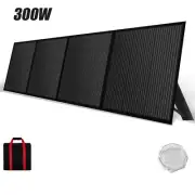 SARONIC 12V 300W Folding Solar Panel Kit Mono Shingled ETFE Caravan Camping RV