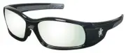 MCR Safety Swagger Safety Glasses Black Frame Indoor-Outdoor Anti-Fog Lenses Z87