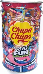 1000x CHUPA CHUPS Lollipops Mega Tin Assorted Candy Sweets Lollies New