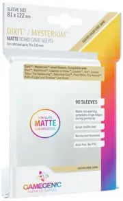 Matte Board Game Sleeves - Dixit/Mysterium, 90 Sleeves - 81 x 122mm