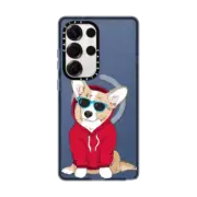 Galaxy S25 Ultra Impact Magnetic Case Hipster Corgi