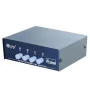 Female 15 Pins VGA ports 4 I/O Ports VGA Monitor Switch Box For LCD PC TV Screen