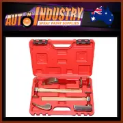 7 PCE QUALITY HAMMER & DOLLY PANELBEATING KIT AUTO BODY PANEL BEATING REPAIR SET