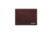 Geoffrey Beene Leather L-Fold Men's Slim Wallet w/ ID Window 23x9.5cm Brown