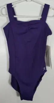 Danskin Girls Size Small Deep Purple Leotard Sleeveless Style #7721