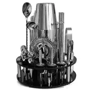 Ozoffer 30Pcs Cocktail Shaker Set Mixer Martini Spirits Maker Bar Strainer Bartender Kit