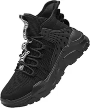 SANNAX Mens Fashion Sneaker High-Top Casual Sports Athletic Walking Shoe Running Shoes