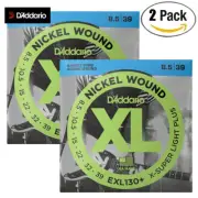 2-PACK D'Addario EXL130+ Extra Super Light Plus Nickel Guitar Strings 8.5-39