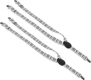 [VALICLUD] 2pcs Adjustable Y-back Style Clip Suspenders for Boys and Girls Piano Key Print Elastic Braces and Comfortable Fit for School and Outdoor Events