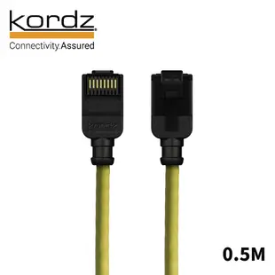 Kordz PRO CAT6 28AWG極細高速網路線 黃 0.5m