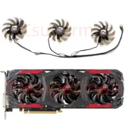 Replacement for POWERCOLOR RX570 480 4GB Red Devil Graphics Card Cooling Fan