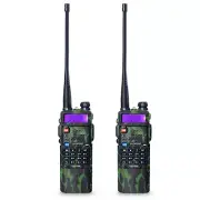 2 PCS BaoFeng UV-5R Dual UHF/VHF Radio Transceiver + 3800mah Battery