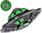 Cool UFO Fidget Spinner Metal Glow in the Dark, Luminous Spaceship Steel Spinner