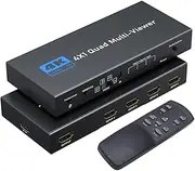 4K HDMI 1.4 Switches, 4 in 1 Out 4K@30Hz 1080P@60Hz Switcher Selector with Remote, for Top Box, IPTV, DVD Players, PS3 and More