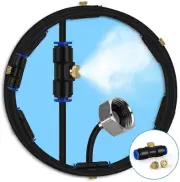 Misting Cooling System Kit 40 FT Misting Line+10 Mist Nozzles Outdoor Misting Sy