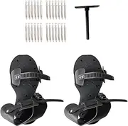 Aerator Shoes For Grass, Lawn Shoes With Spikes, Heavy Duty Spiked Portable Outdoor Garden Tool With Hook & Loop Strap For Soil Fertilizer Sand Sod Dethatching Mowing Landscaping Maintenance Irrigatio