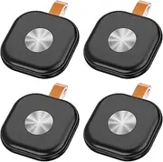 Smart Bluetooth Tracker,Key Finder,Item Locator Works with Apple Find My (iOS Only),Tracking Tag for Luggage,Keys,Bags,Wallets, Anti-Lost without monthly fees,Replaceable Battery-4 PACK (Black 4-pack)