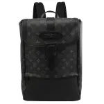 【LOUIS VUITTON 路易威登】M45913 SAUMUR 經典花紋大容量商旅雙肩後背包(現貨)