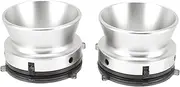 1 Pair Nab Hub Adapters, 1/4 Inch Opener Universal Loading Device, Polished Aluminum Alloy 10 Inch Reel to Reel Tape Opener Universal Charger for Studer, ReVox, B67 (Silver)