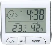 JSEIAJB Temperature Humidity Electronic Perpetual Calendar Alarm Clock Home Digital Indoor