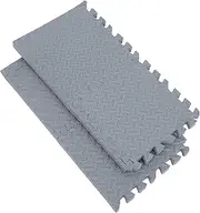 ABOOFAN 4pcs Interlocking Mats Cushioned Gym Flooring Tiles for Exercise Dampening Sound Insulation and Floor for Appliances and Equipment Use