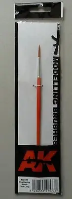 FINE LONG WEATHERING PAINT BRUSH AK 577 HOBBY CRAFT TOOL MODEL ACCESSORY