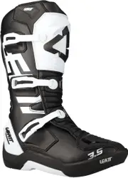Leatt 3.5 Kids Motocross Boots, black-white, Size 33 Black White