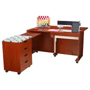 Arrow Laverne & Shirley Sewing Cabinet with Caddy - Teak