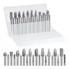 Carbide Burr Set 1/8 Inch Shank Die Grinder Rotary Tool Rasp Bits4251