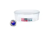 12x Cake Container Clear Plastic Round Storer Storage holder Tub Australian Made