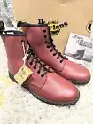 Quality Dr Martens Newton soft leather boot cherry UK size 9 1/2 New Boxed