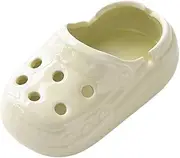 NHQZ Ashtray Funny, Ingenious Ashtray Crocs Shape, Funny Ashtray, Raw Ashtray, Ashtray for Outdoor Fun, Standing Ashtray, Home Office Ashtray (White), a, A