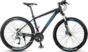 27.5 Inch Mountain Bike 27-Speed for Man and Woman,Aluminum Alloy Frame with Internal Wiring Lock-Out Suspension Fork Hydraulic Disc-Brake
