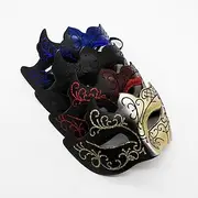 Carnival Mask Venetian Mask Columbina Half Face Party Masquerade Carnival of Venice Carnival Mardi Gras Easy Carnival Costume