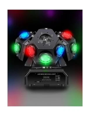 18-LED Three moving head dj lighting with sound reactive sync for disco Ball ...
