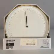 IKEA Panorera Wall Clock Quartz 103.741.50 Designer Imma Bermudez Light Up Gold
