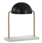 JONATHAN Y JYL1044A Porter 13.5 Art Deco Dome Lamp with Marble Base Classic Glam