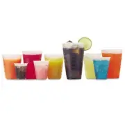 Fabrikal RK3 Rk Crisscross Cold Drink Cups, 3 Oz, Clear