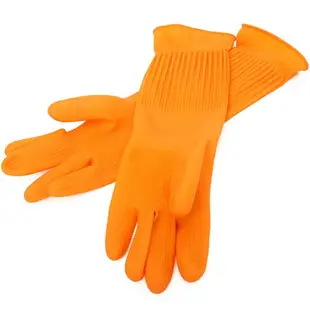 韓國進口膠皮手套加長乳膠手套塑膠手套橡膠手套家務清潔大號