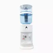 Luxurious White Benchtop Hot and Cold-Water Dispenser with Filter Bottle and LG