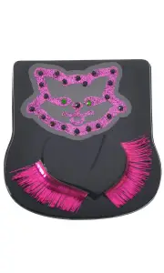 Sophisticat Stick On Gems and Pink Lashes Set