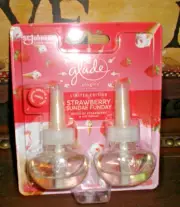 Glade STRAWBERRY SUNDAE FUNDAY Plugins Refills 1 Pack = 2 Refills
