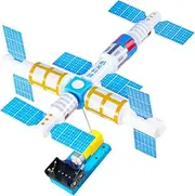 Milisten DIY Model Kit for Comprehensive Assembly Realistic Rocket Satellite Experience for Imaginative Play and Learning
