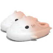 [kaitesi] Winter Slippers, Shark Sandals, Gradient, Indoor, Non-Slip, Thick Sole